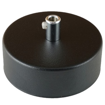 Podsufitka metalowa 1 otwór 80mm czarna + chrom (1