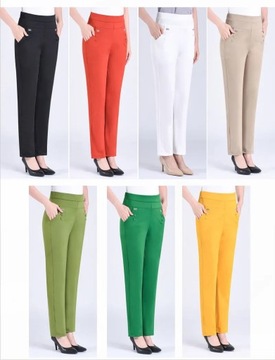 Candy Colors Stretch Classic Pants Women 2023 Summ