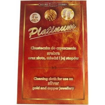 Chusteczka do czyszczenia biżuterii Platinum 18x28