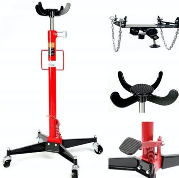 Подъемник коробки передач 750 кг + АДАПТЕР 2 FUNK + РЕЗИНА