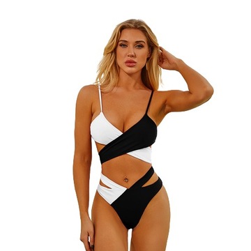 STRÓJ KĄPIELOWY SEXY BIKINI PUSH UP BOHO STRAPS