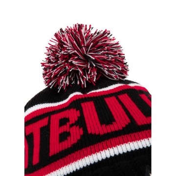 CZAPKA Z POMPONEM NA ZIMĘ ZIMOWA MESKA PIT BULL