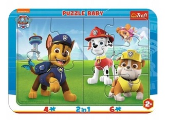 PUZZLE RAMKOWE BABY WESOŁY PSI PATROL 80022