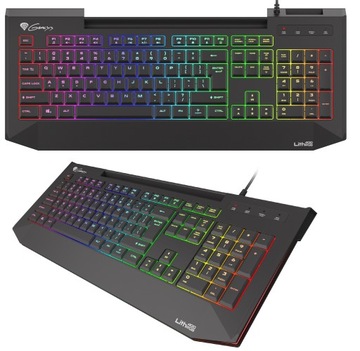 OUTLET Klawiatura Niskoprofilowa GENESIS LITH 400 RGB HUB Niski Profil