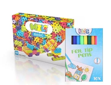 Klocki wafle MELI BASIC 300 elementów