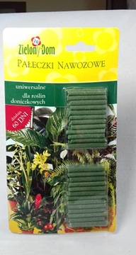 PAŁECZKI NAWOZOWE DO DONICZKOWYCH zielony dom