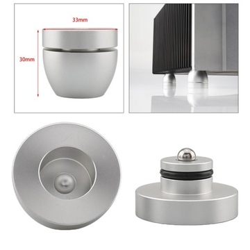 głośniki nóżki podnóżek gramofon Silver