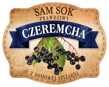 SOK CZEREMCHA - Etykieta, naklejka 10x