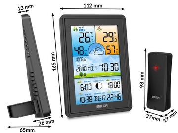 БЕСПРОВОДНАЯ ПОГОДНАЯ СТАНЦИЯ ПОГОДА-ГИГРОМЕТР + ДАТЧИК