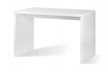 Biurko Bise białe wysoki połysk design MDF
