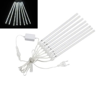 LAMPKI SPADAJĄCE SOPLE 288 LED METEORYTY ŚNIEG 50