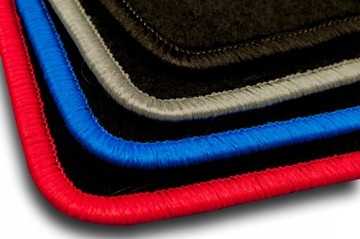 ВЕЛЮРОВЫЕ КОВРИКИ ДЛЯ FIAT 500 (2007-...) ЧЕРНЫЕ + ВЫШИВКА 500