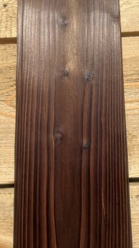 Обожженная доска Shou Sugi Ban - ель скандинавская.