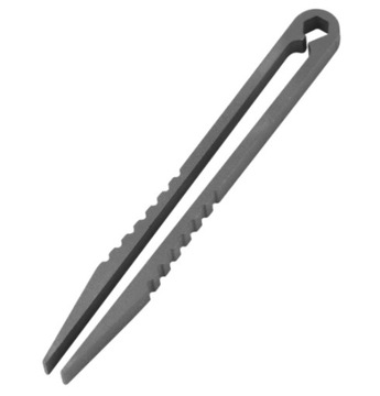 PĘSETA Z TYTANU - TC4 EDC TWEEZERS - TYTAN Szary