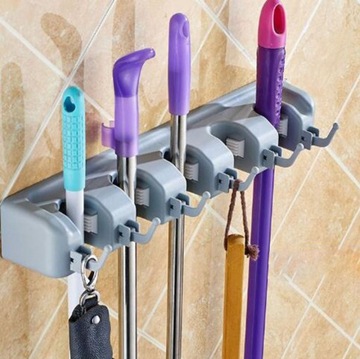 БОЛЬШАЯ ВЕШАЛКА ДЛЯ ИНСТРУМЕНТОВ органайзер ШВАБРА МЕТЛА РУЧКА с вешалками