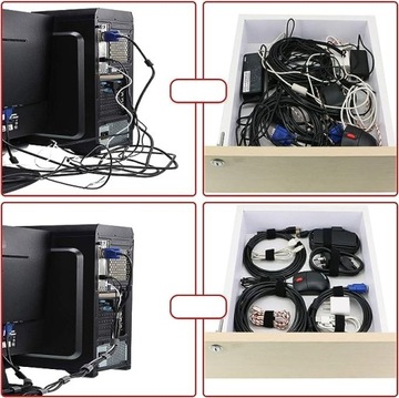 КАБЕЛЬНЫЙ ОРГАНАЙЗЕР ЛЕНТА-ВЕЛКРО ЛЕНТА-ВЕЛКРО 15 мм x 5 метров ЧЕРНАЯ ПРОЧНАЯ
