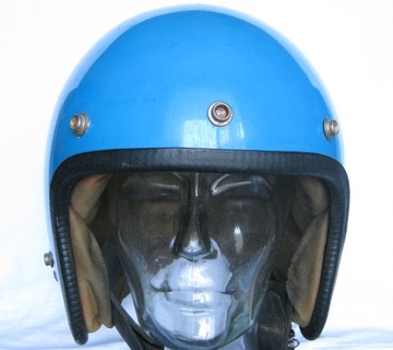 МОТОЦИКЛЬНЫЙ ШЛЕМ ПОЛЬСКОГО PRL - WSK ROMET SHL - ОРИГИНАЛ ИЗ ПЕРИОДА - РАЗМЕР. 59 СМ