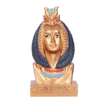 Posąg egipskiej głowy królowej Naturalna żywica Wytrzymały, trwały Idealny