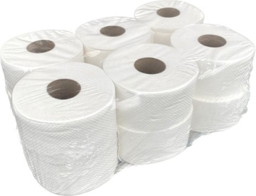 Papier toaletowy biały jumbo celuloza , 100 m , 2 w, 12 szt. w op.