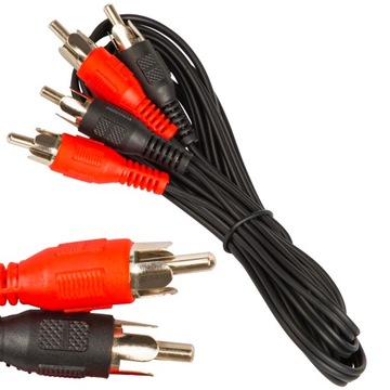 KABEL PRZEWÓD RCA 1,2m 2x WTYK RCA - 2RCA CHINCH AUDIO HQ