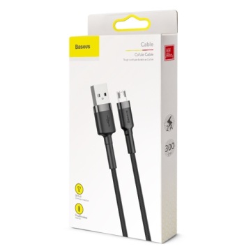 Кабель Baseus Cafule MICRO USB 2A 3M CAMKLF-HG1