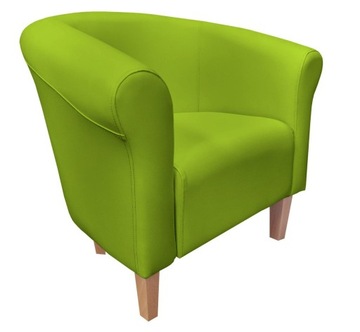 Fotel Milo D5 limonka nogi 15 buk