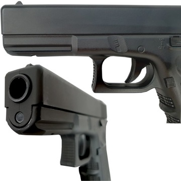 PISTOLET METALOWY NA KULKI CZARNY REPLIKA ASG +GRANAT KULEK 800szt + tarcze
