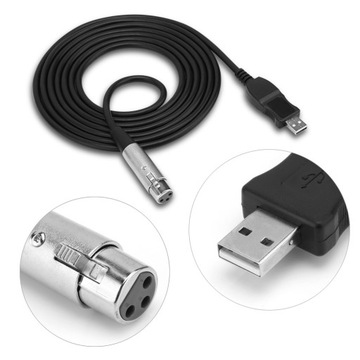 USB-папа на XLR-мама микрофон микрофон