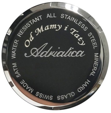 МУЖСКИЕ ЧАСЫ ADRIATICA A8279.5155Q С ГРАВИРОВКОЙ САПФИР