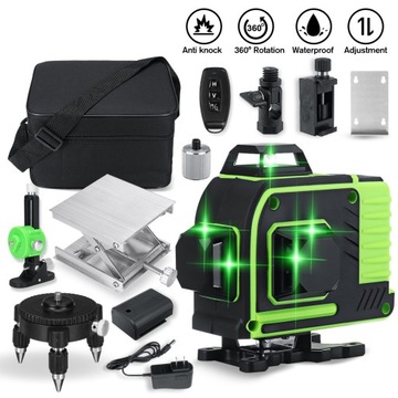 POZIOMICA LASEROWA LASER KRZYŻOWY 16 LINII 4D 360°