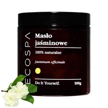 NATURALNE MASŁO JAŚMINOWE DO CIAŁA NA TWARZ WŁOSY REGENERACJA 100 G ECOSPA