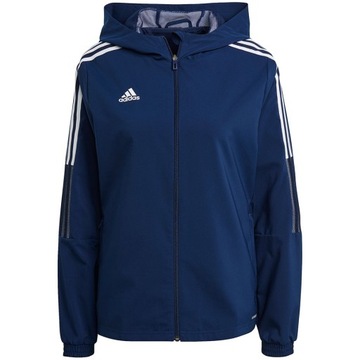 Женская толстовка Adidas Tiro 21 Windbreaker, темно-синяя