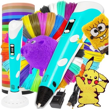 НАБОР XXL ВОЛШЕБНЫЙ 3D-ПРИНТЕР + 165 М КАРТРИДЖЕЙ ДЛЯ ДЕТЕЙ