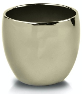 Osłonka CERAMICZNA Złota Lustrzana Kula GLAM Ø14cm