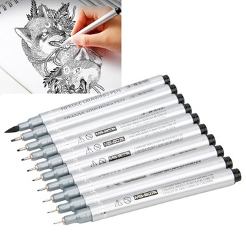 10 шт. черные ручки, разные размеры, водонепроницаемые, без запаха, № 2I