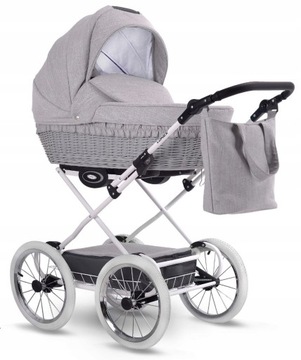 Wózek dziecięcy Retro Garden Lonex Silver 1w1