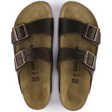 Klapki damskie skórzane Birkenstock Arizona miękkie na lato wygodne modne