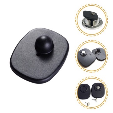 ЧЕРНЫЕ МАГНИТНЫЕ ЭТИКЕТКИ ДЛЯ ОДЕЖДЫ, ЖЕСТКИЕ ПОДВЕСКИ