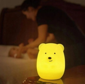 3D LED ночник BEAR Nite Pets силикон + ПУЛЬТ
