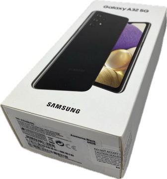 Samsung Galaxy A32 5G 4/64GB Black + ładowarka + szkło
