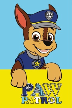 PSI PATROL RĘCZNIK DO RĄK PRZEDSZKOLA 30x50 BAWEŁNA CHASE PAW PATROL