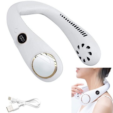 WIATRAK NA SZYJE PRZENOŚNY USB AKUMULATOR 2000MAH