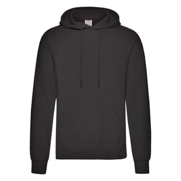 FRUIT BLUZA MĘSKA KANGURKA Z KAPTUREM BLACK XL