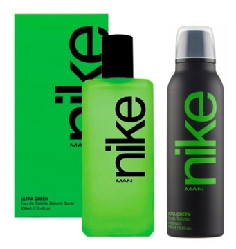 NIKE ULTRA GREEN MAN ZESTAW EDT 100ml+ SPRAY 200ml