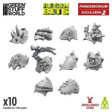 3D Printed DakkaDakka - Nurgle Shoulder Pads Set