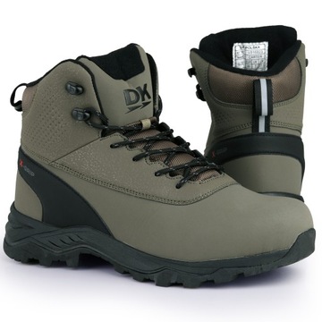 Buty męskie, zimowe, trekkingowe DK CARTER VB16823 KHAKI