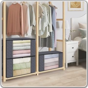 КРЫШКА-ОРГАНАЙЗЕР КОНТЕЙНЕР ДЛЯ ПОСТЕЛЬНОГО БЕЛЬЯ ОДЕЖДНОЕ ОДЕЯЛО 60х45х35 94л