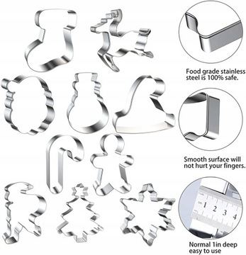 НАБОР КРЕПЛЕНИЙ ДЛЯ РОЖДЕСТВЕНСКОГО ПЕЧЕНЬЯ, 10 ШТ.