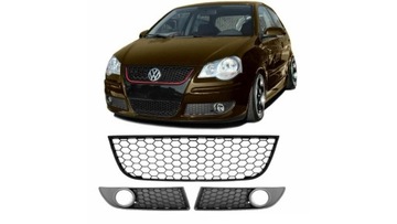 MŘÍŽKA PŘEDNÍHO NÁRAZNÍKU VW POLO FACELIFT 2006-2009