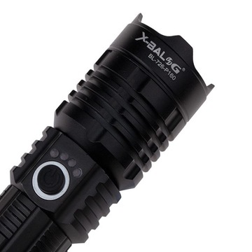 X-BALOG ОЧЕНЬ МОЩНЫЙ ФОНАРЬ XHP160 26650 USB ZOOM